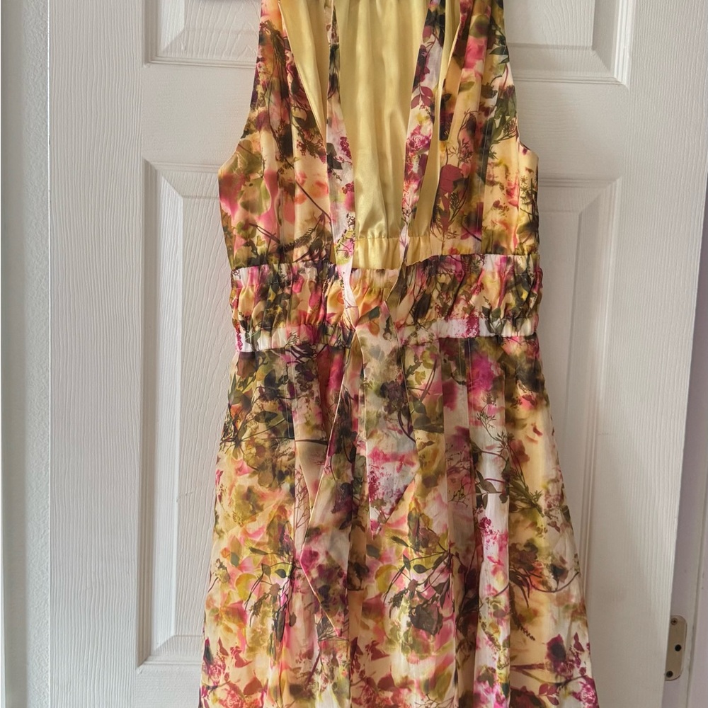 Karen Millen Yellow Floral Dress - Picture 8 of 12